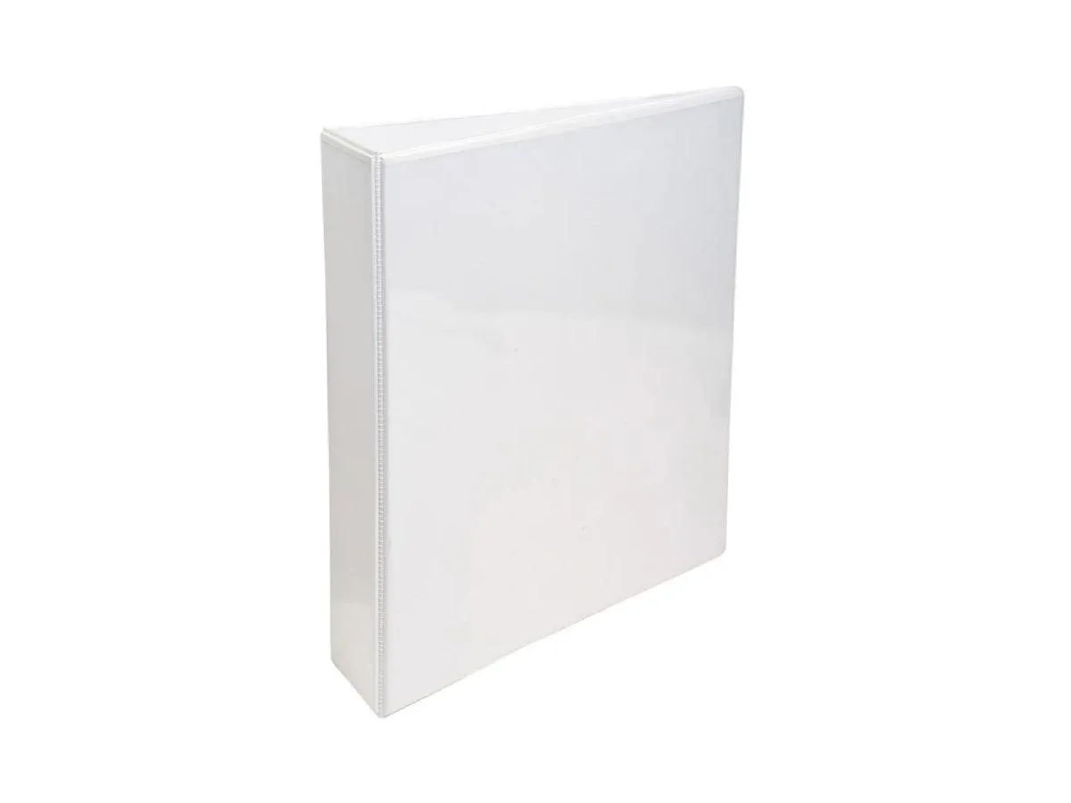 Alpha Presentation Binder 4 Rings A4, 50mm Spine, White (406)