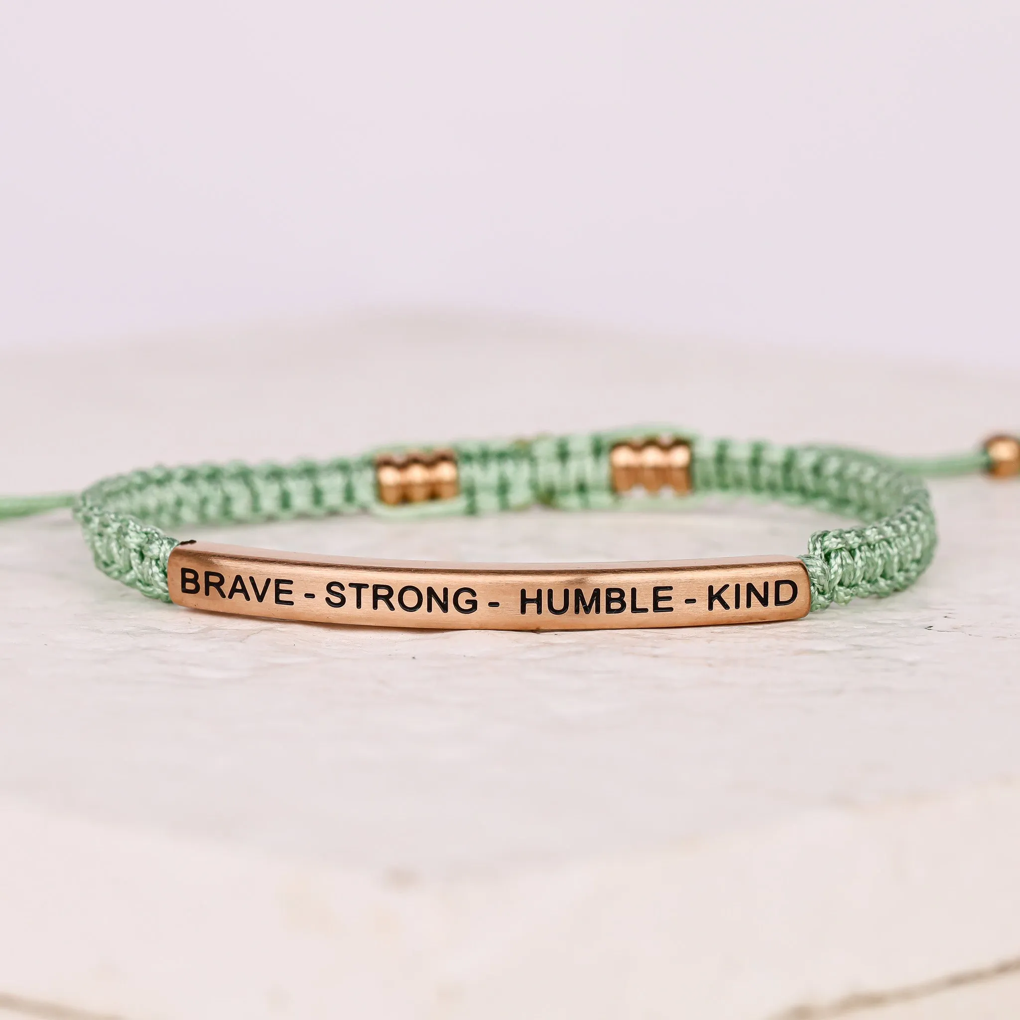 BRAVE - STRONG - HUMBLE - KIND ROPE BRACELET