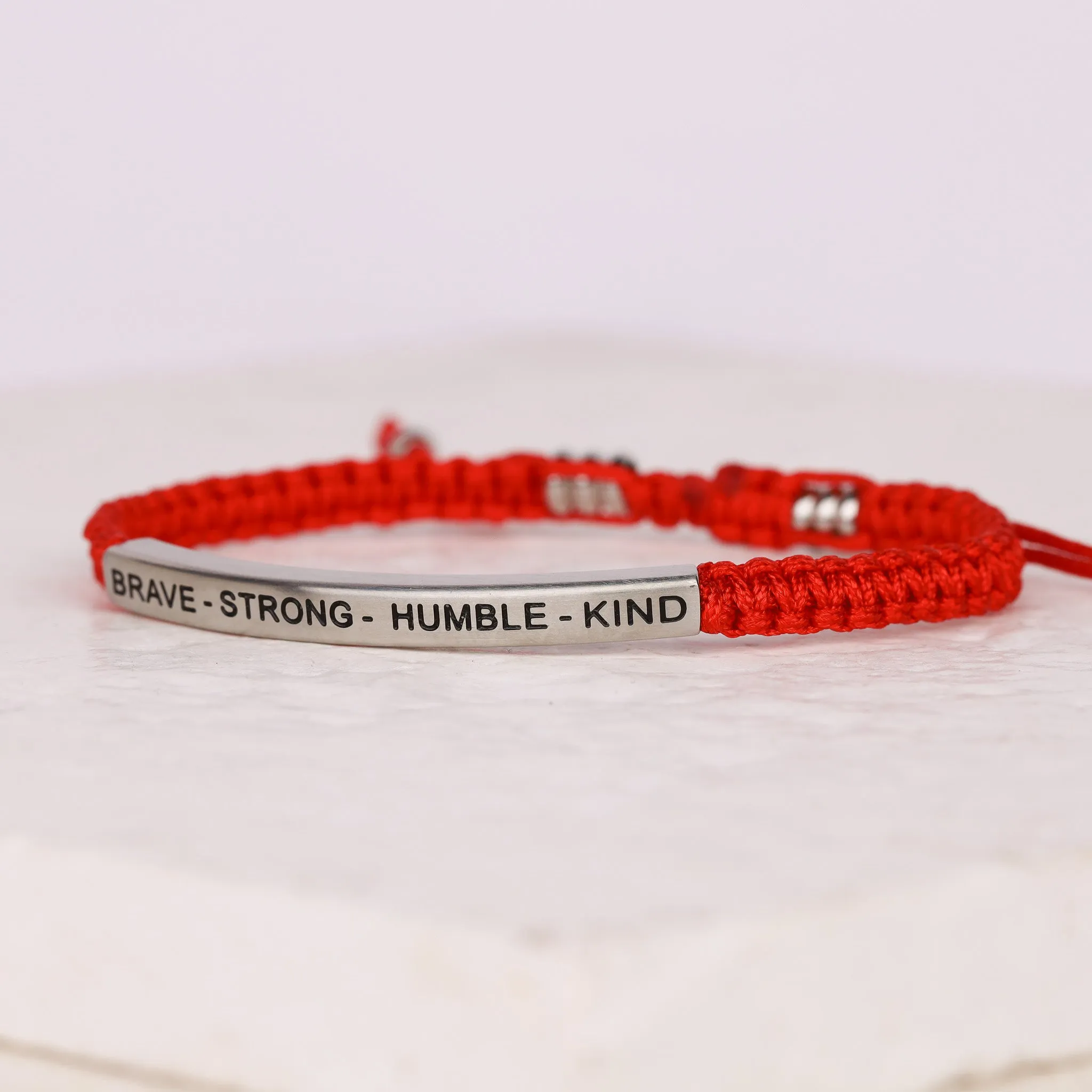 BRAVE - STRONG - HUMBLE - KIND ROPE BRACELET