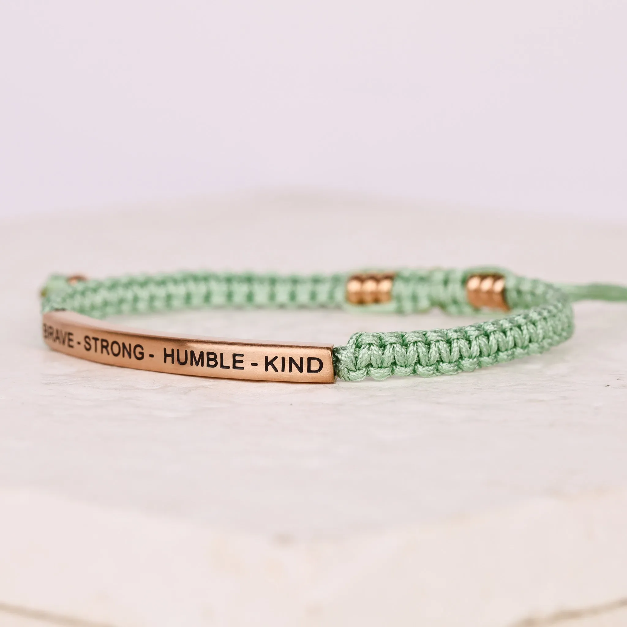 BRAVE - STRONG - HUMBLE - KIND ROPE BRACELET