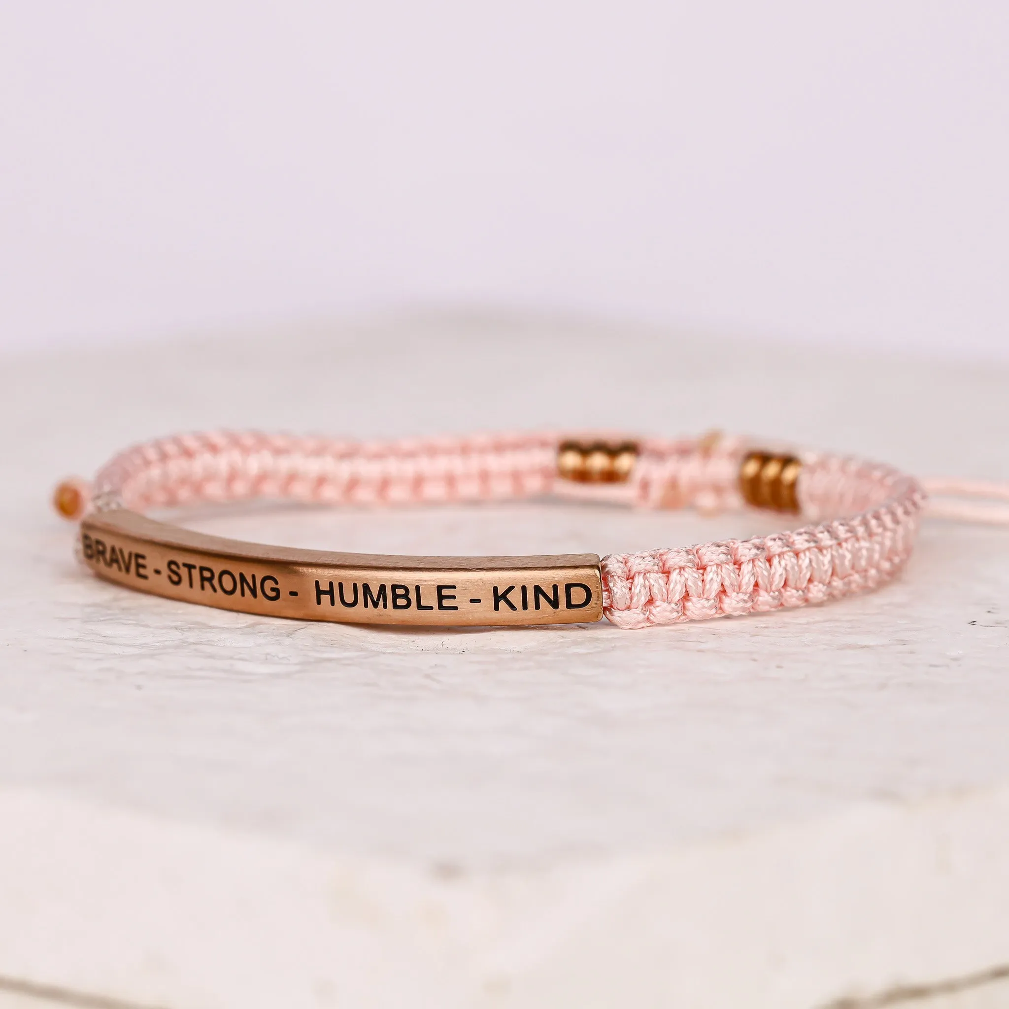 BRAVE - STRONG - HUMBLE - KIND ROPE BRACELET
