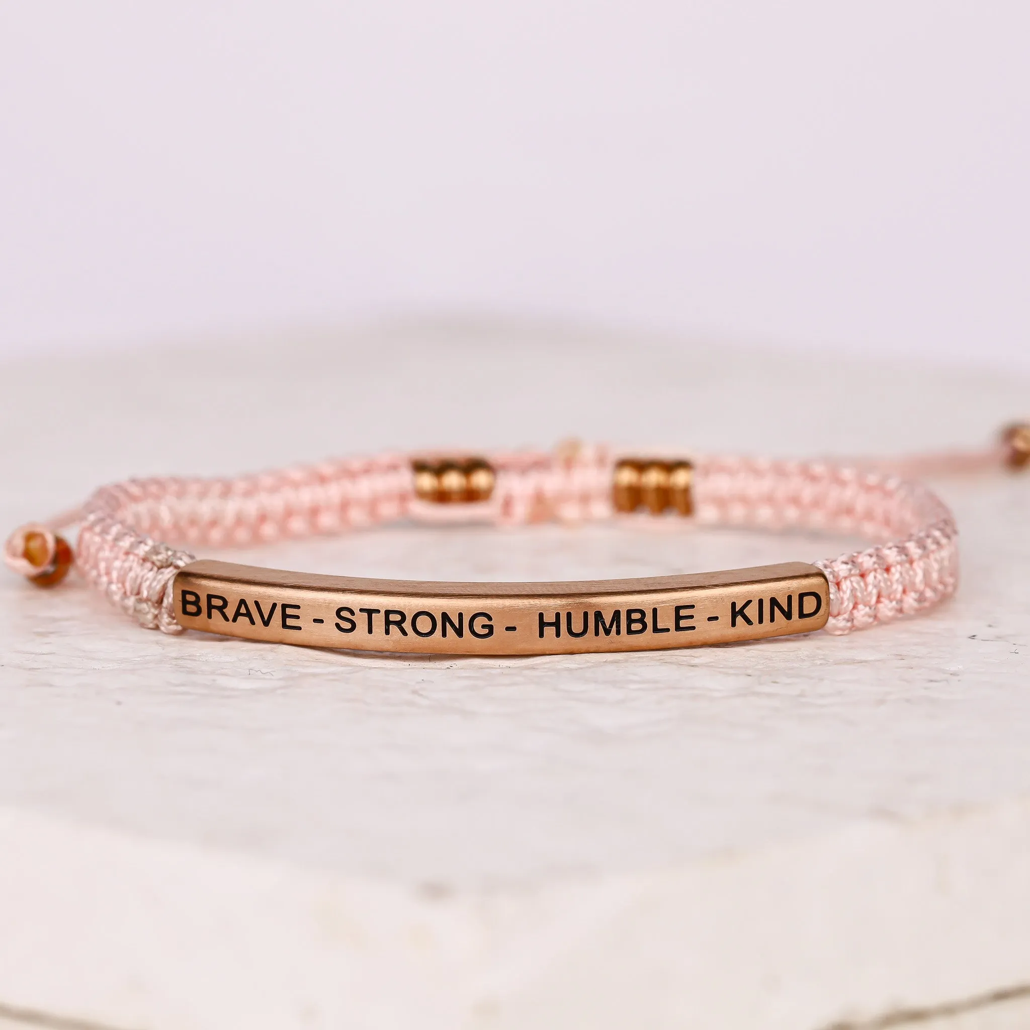 BRAVE - STRONG - HUMBLE - KIND ROPE BRACELET