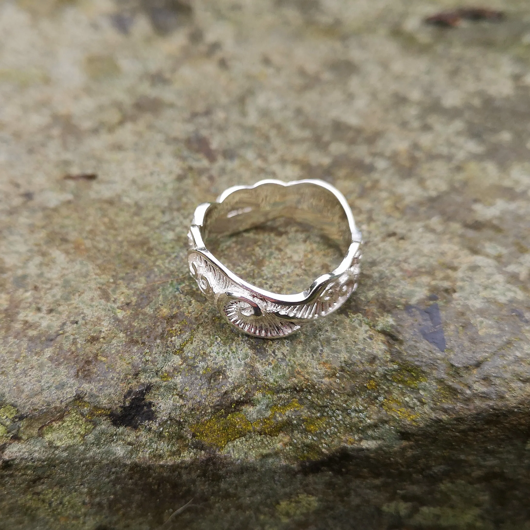 Celtic Spirals Wedding Ring