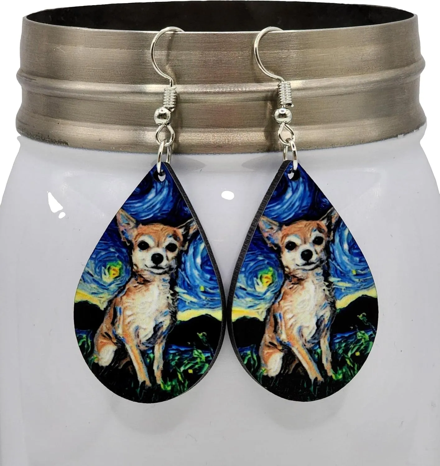 Drop & Dangle Double Sided Graphic Earrings
