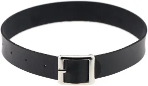 FM FM42 Multicolor PU Simulated Leather Silver-tone/Gold-tone Buckle Adjustable Belt Collar Choker Necklace