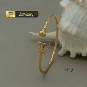 KI101060 - Gold Plated Adjustable Bangle