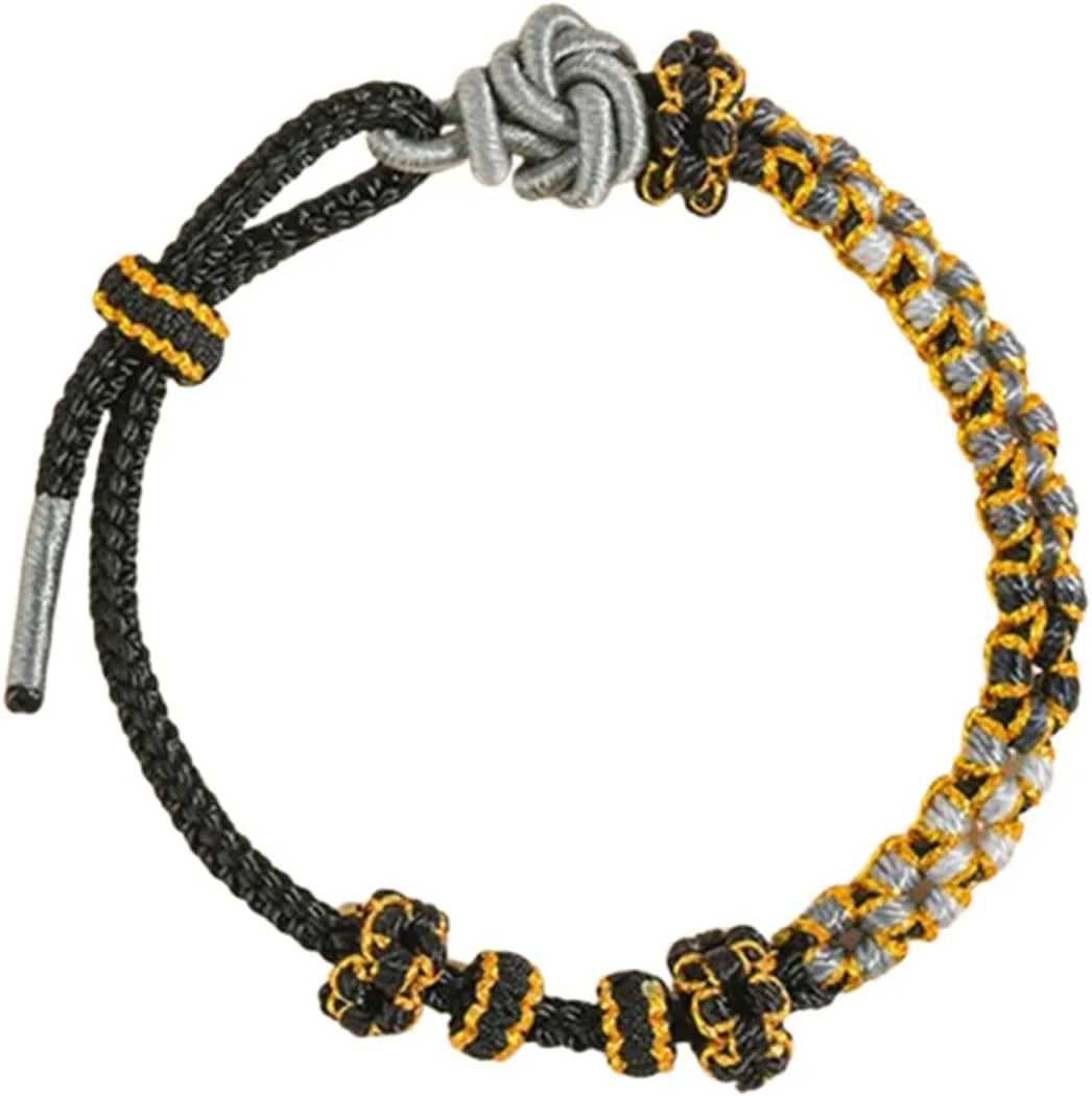 "Braided Handmade Rope String Adjustable Bracelets for MenBraided Bracelets for MenWoven Braided Bracelets for Men Red "