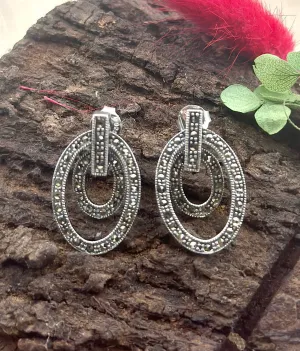 The Silver Marcasite Earrings