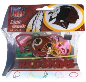 Washington Redskins NFL Forever Collectibles YOUTH Silly Logo Bandz (20 Pack)