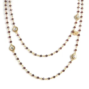 Wrap - 4mm Bicone Burgundy